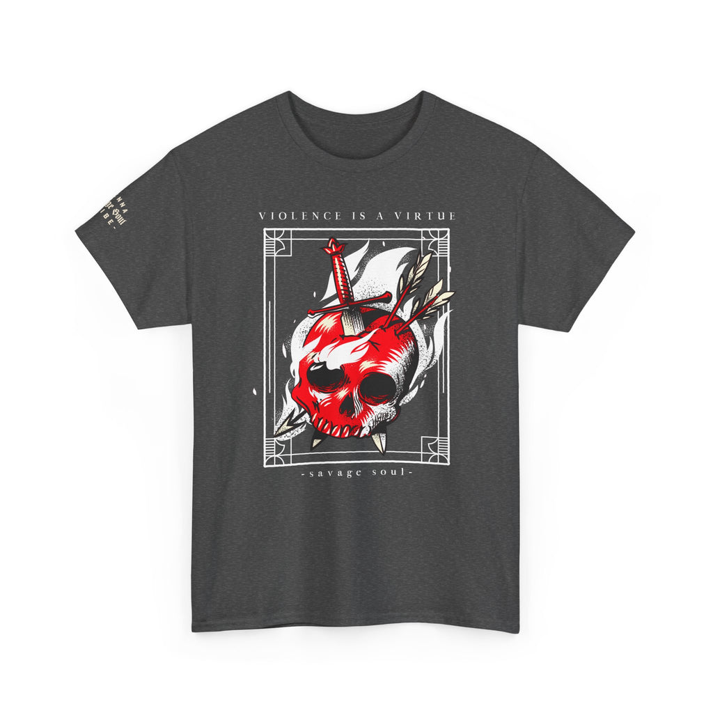 'Violence Is a Virtue' Tee — Provocative Graphic T-Shirt