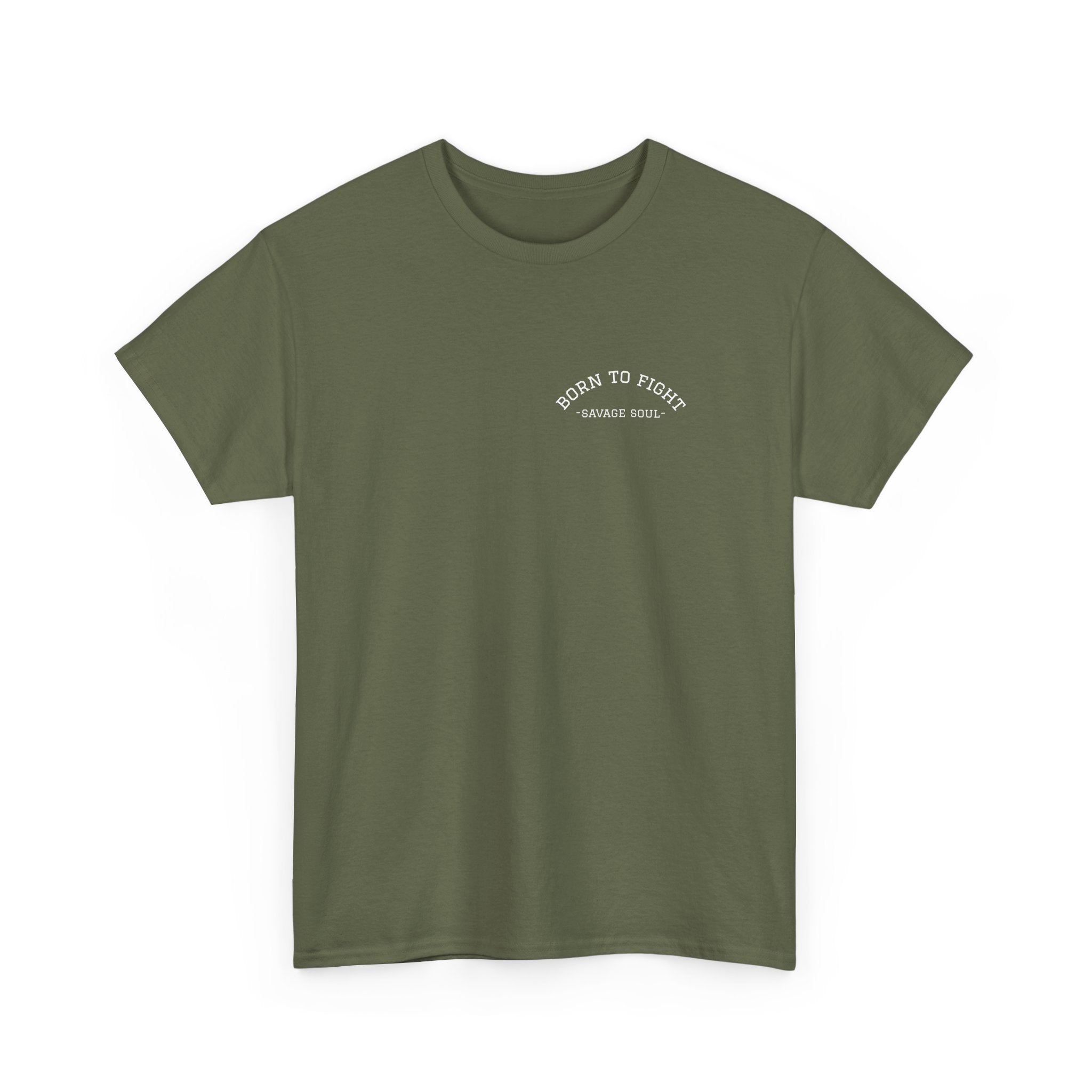 Born to Fight "Savage Soul" Tee - Gothic Fighter Graphic T-Shirt