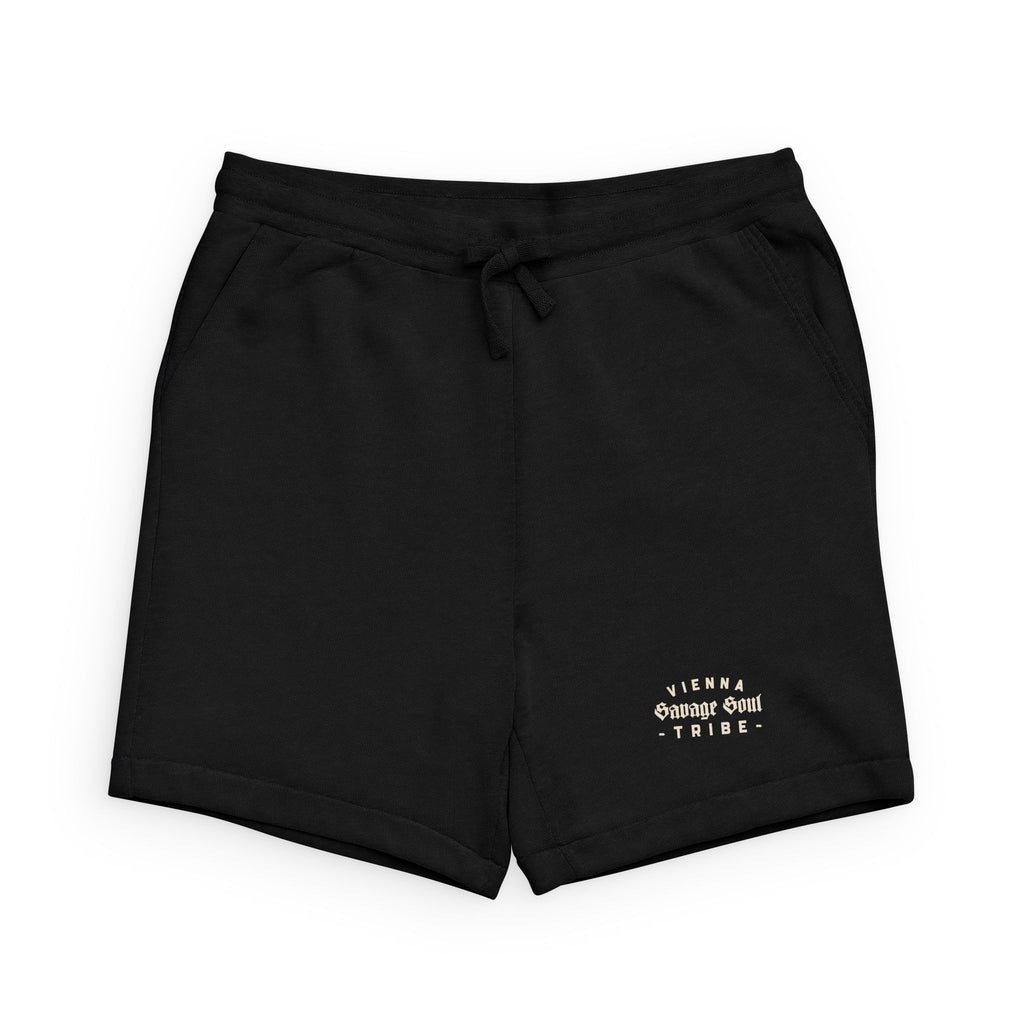 Sponge Fleece Sweatshort — 'Vienna Savage Soul Tribe' Minimal Logo Lounge Shorts