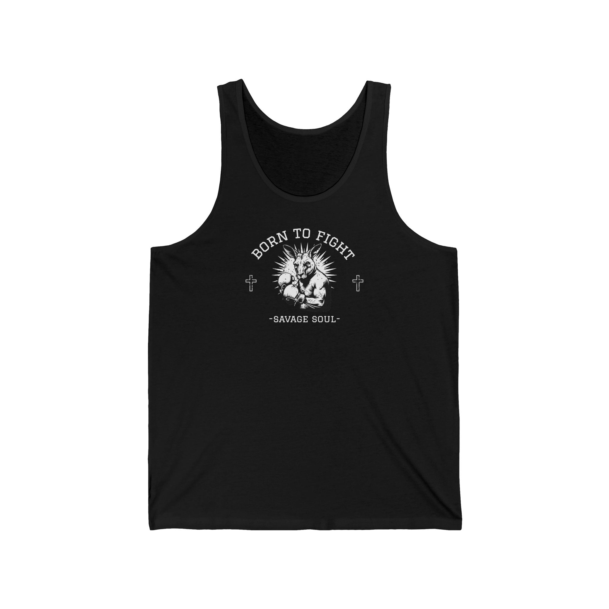 Tank Top — "Born to Fight" Savage Soul Graphic Tank