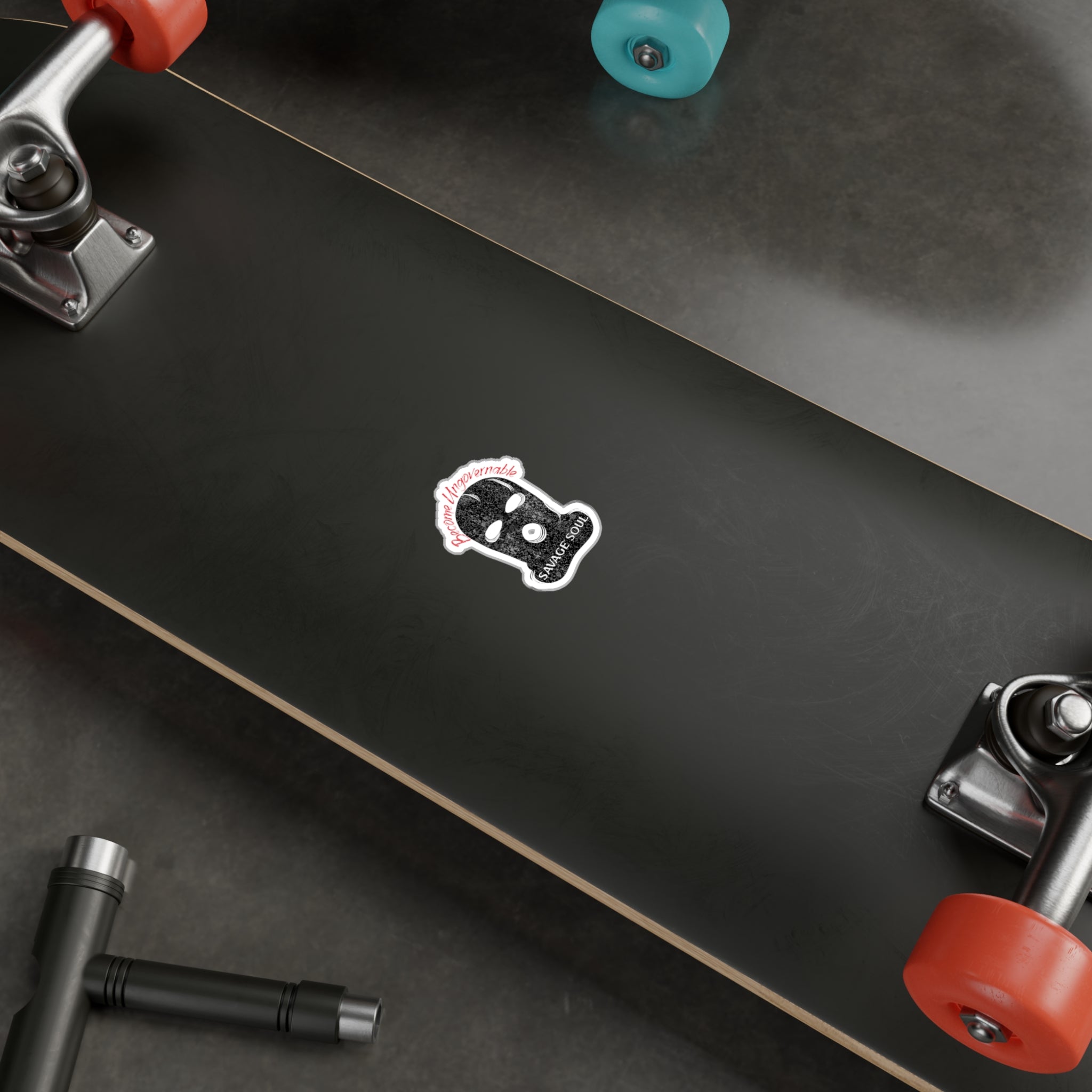 Kiss-Cut Vinyl Decal — "Savage Soul" Ski Mask Sticker (Become Ungovernable)