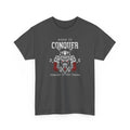 Born to Conquer Samurai Tee — "Born to Conquer, Forced to Pay Taxes" Graphic T-Shirt