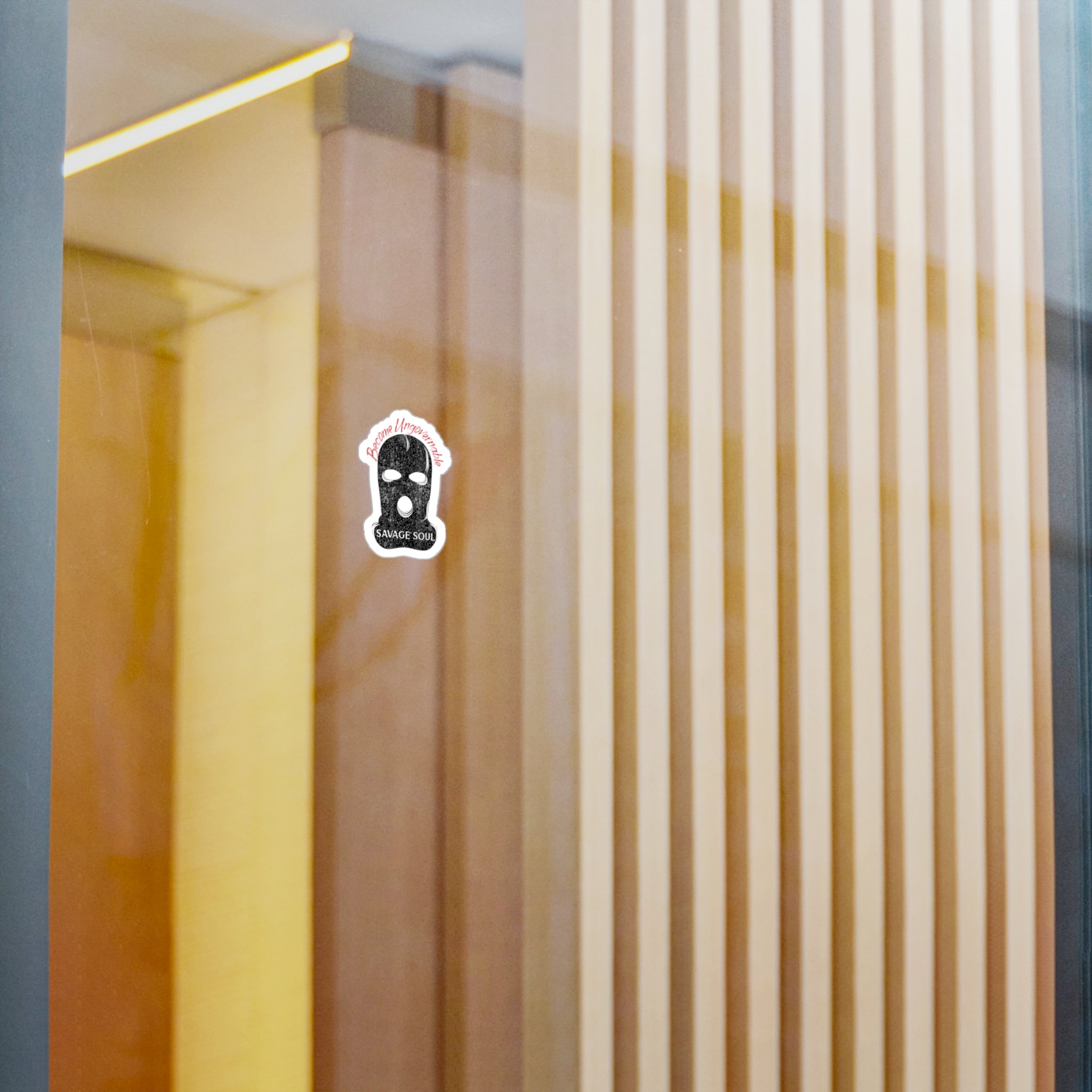 Kiss-Cut Vinyl Decal — "Savage Soul" Ski Mask Sticker (Become Ungovernable)