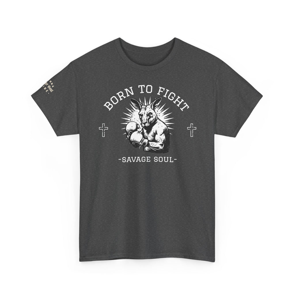 Born to Fight "Savage Soul" Tee - Gothic Fighter Graphic T-Shirt