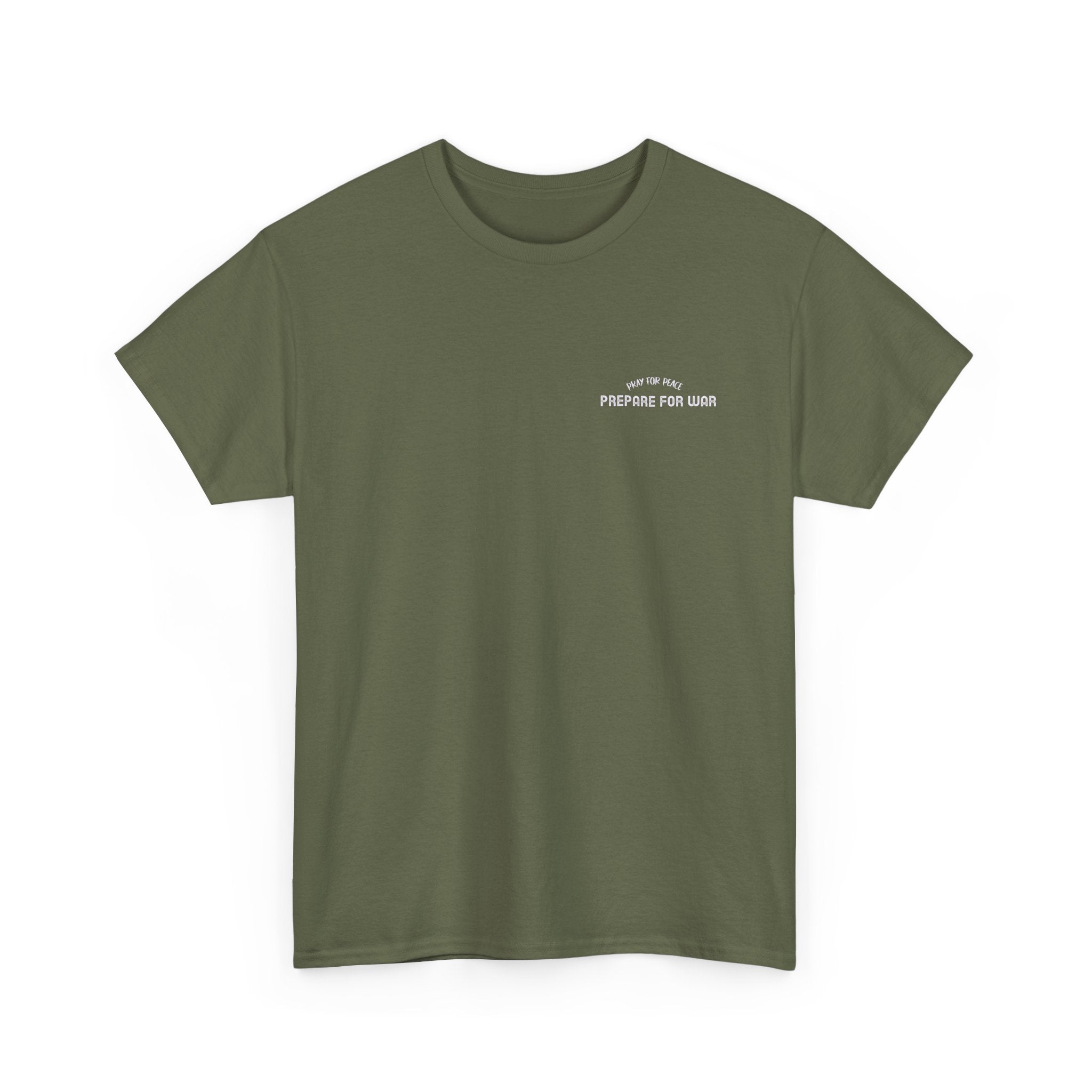 Pray for Peace, Prepare for War Tee — Vintage Tiger Graphic T-Shirt