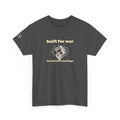 Built for War Skull T‑Shirt — 'built for war / forced into meetings' Graphic Tee